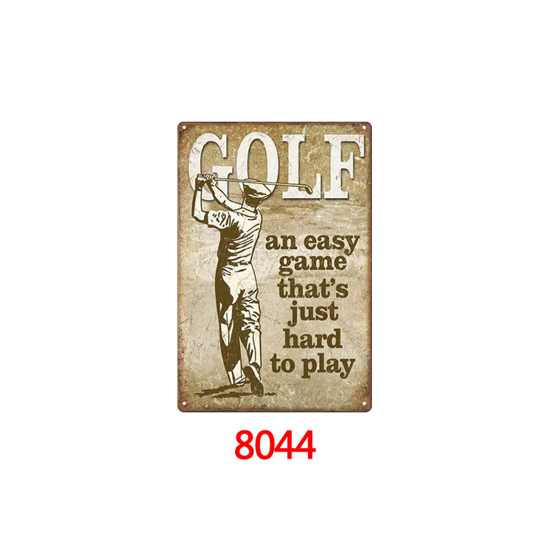 Tin Painting Bar Clothing Store Home Wall Decoration