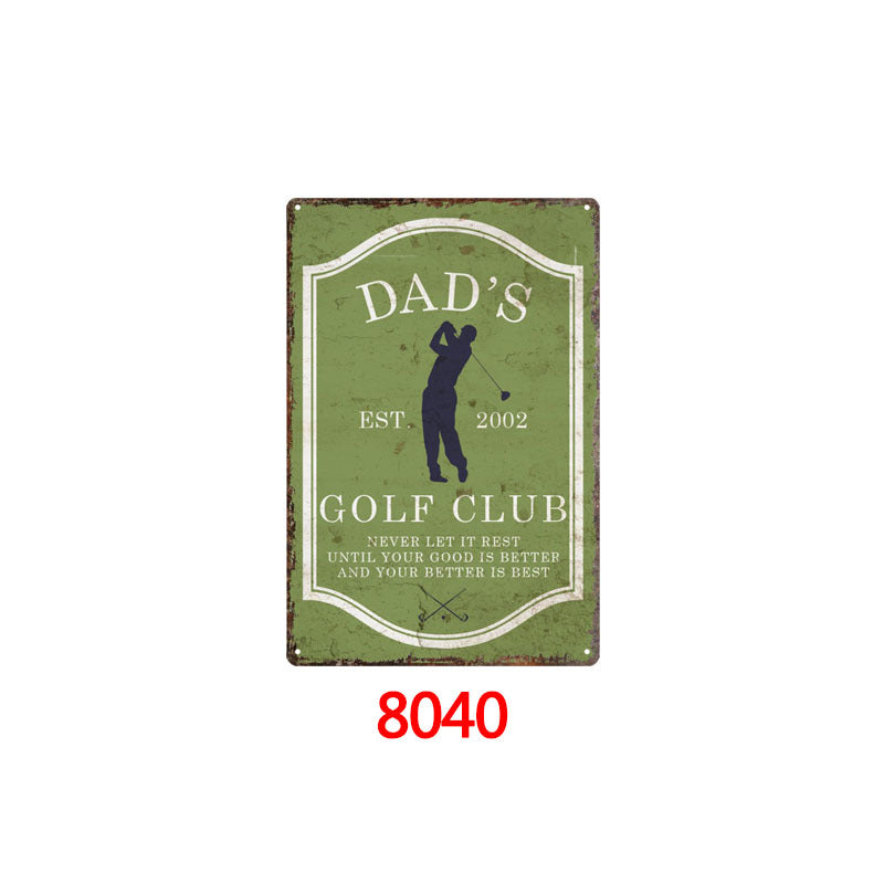 Tin Painting Bar Clothing Store Home Wall Decoration