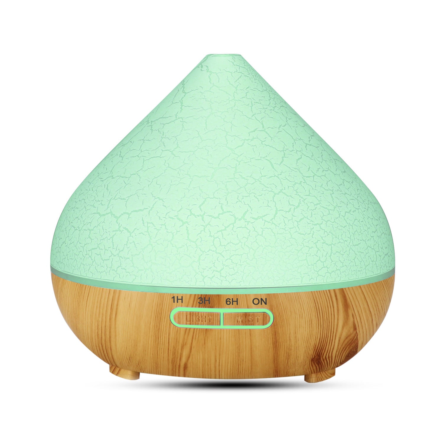 Volcano humidifier LED color changing feature demonstration