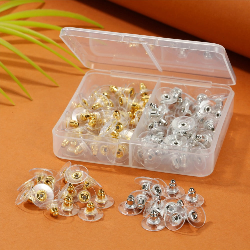 Delicate Little Items, There Are Two Styles Of Earrings With Uniquely Designed Rubber Stoppers, A Total Of 130 Pieces, Which Can Easily Protect Your Beloved Earrings.