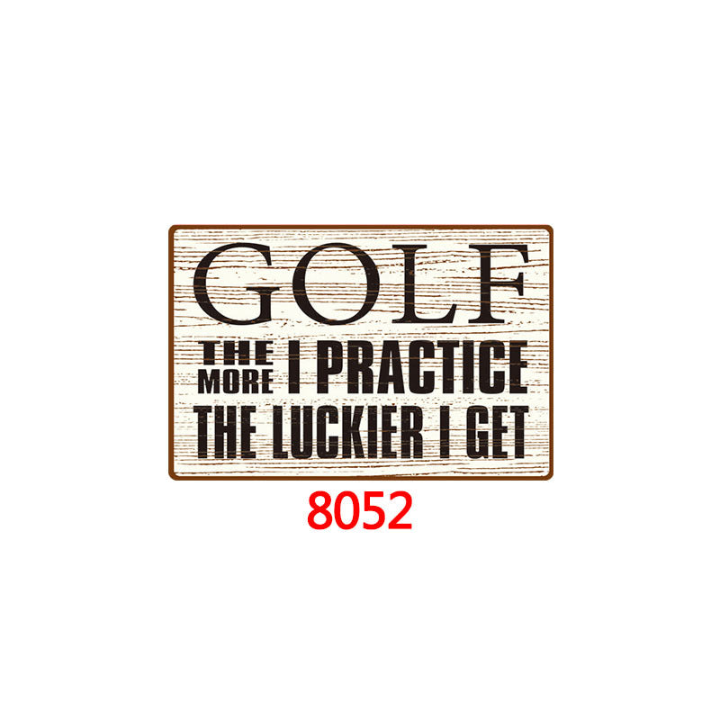 Tin Painting Bar Clothing Store Home Wall Decoration