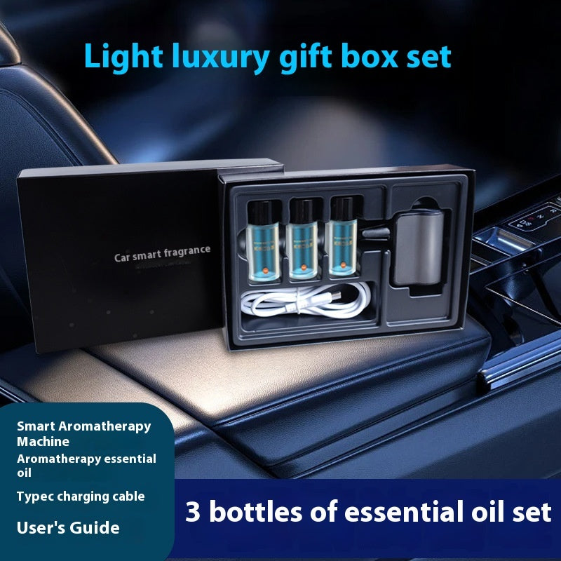 Car aromatherapy diffuser with adjustable fragrance intensity