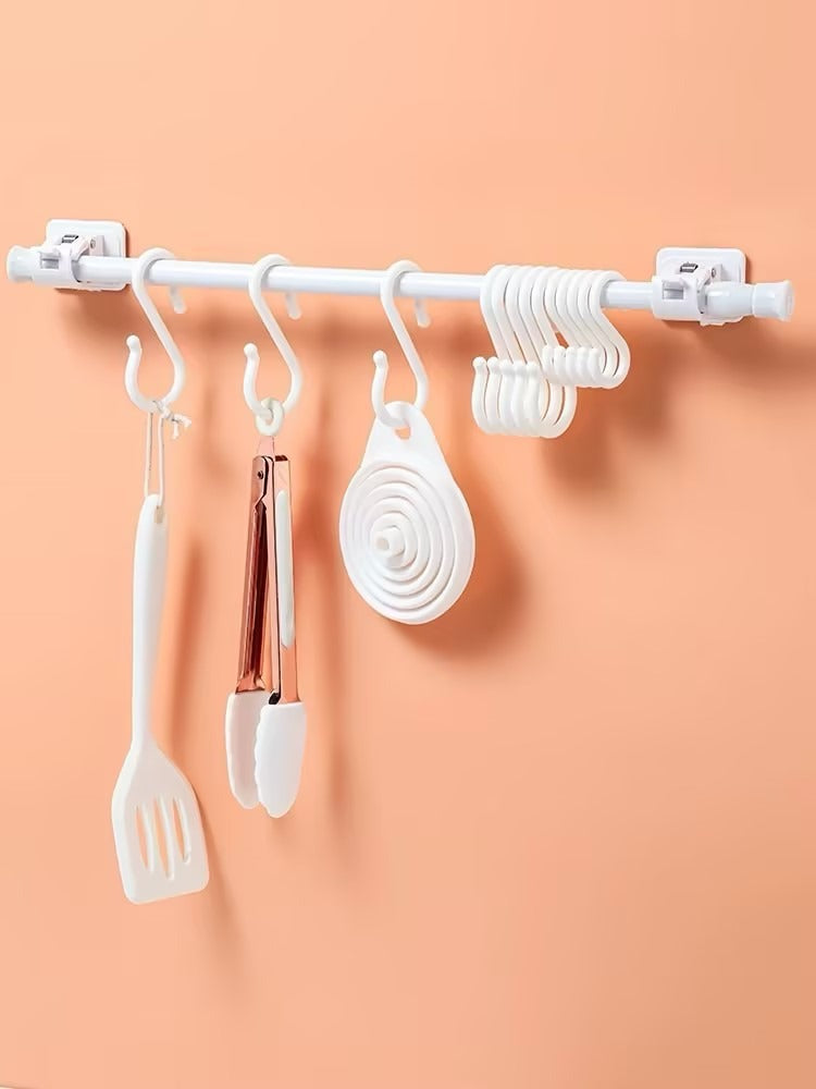The Ultra-practical Oversized S-hook Is Suitable For A Variety Of Scenarios. They Are Powerful Load-bearing Storage Tools And Essential Items For Homes, Kitchens, And Bathrooms.
