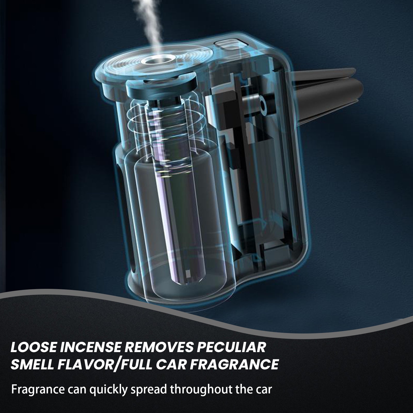 M80 vehicle aromatherapy diffuser with adjustable mist settings for commutes