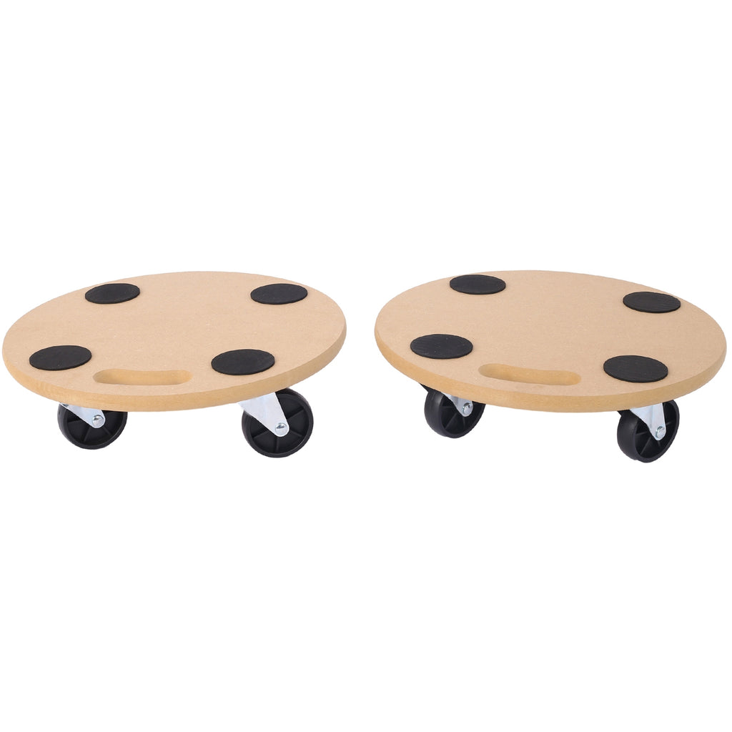 Heavy Duty Furniture Dolly - Wood Rolling Mover With Wheels For Heavy Items