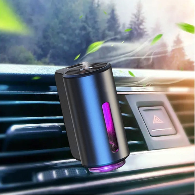 Car aroma diffuser automatic spray mounted on vehicle air vent