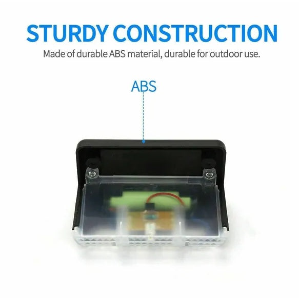 Waterproof solar fence lights 8 pack easy installation no wiring