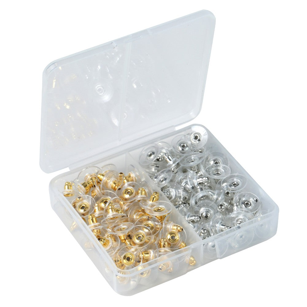 Delicate Little Items, There Are Two Styles Of Earrings With Uniquely Designed Rubber Stoppers, A Total Of 130 Pieces, Which Can Easily Protect Your Beloved Earrings.