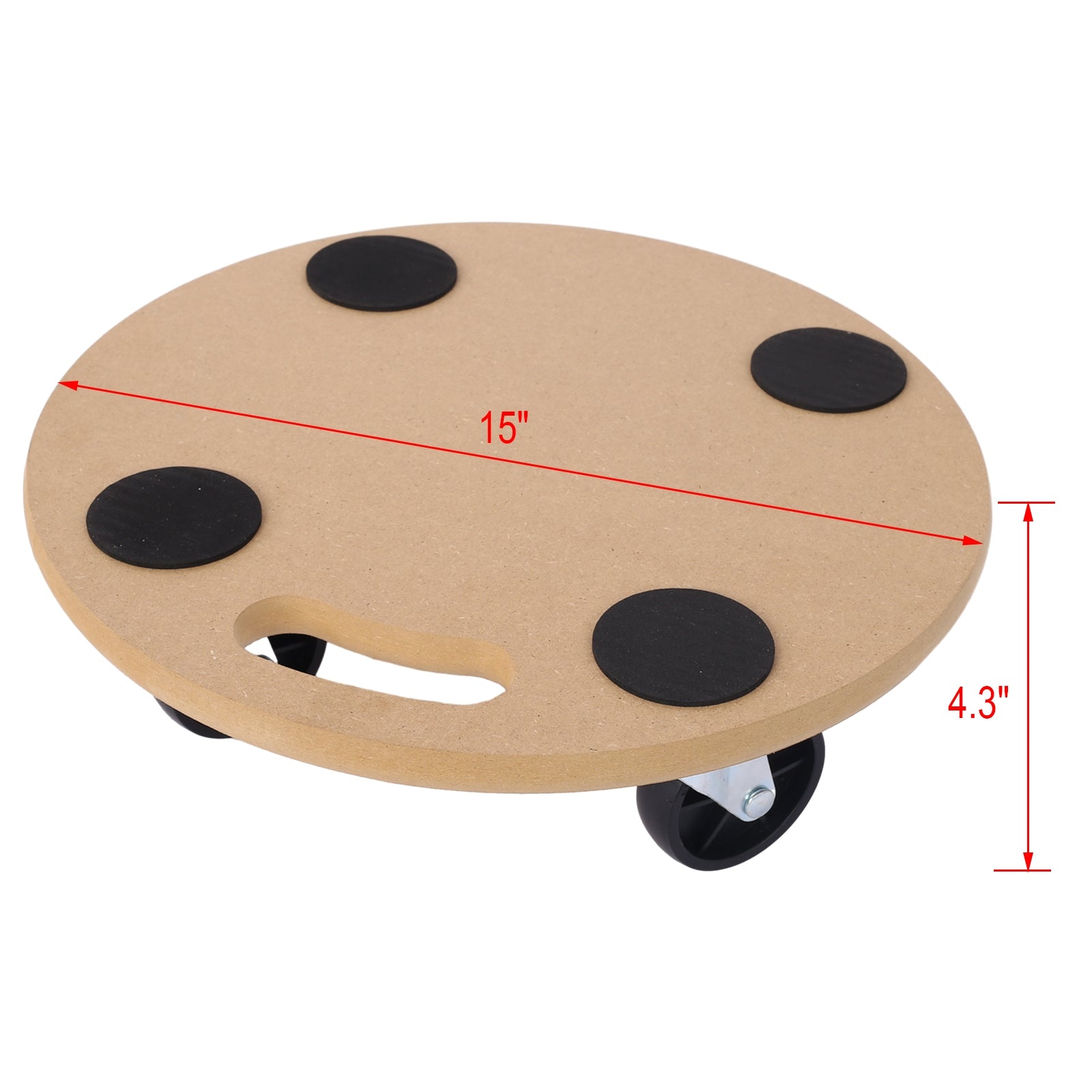 Heavy Duty Furniture Dolly - Wood Rolling Mover With Wheels For Heavy Items